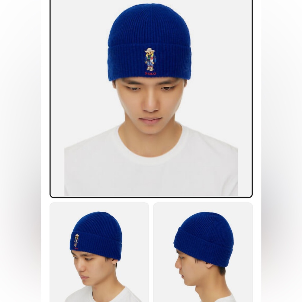 Ralph Lauren Polo Bear beanie hat